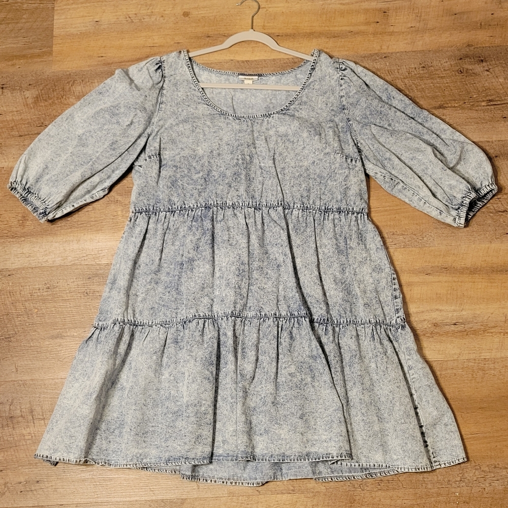 ANA Acid Wash Babydoll Tiered size XL Dress - Fits size 14 / 16 1X